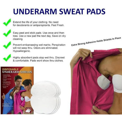 Underarm Sweat Pads – 20 PCS