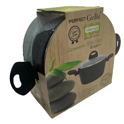 Gebe Lava stone granite cook pot
