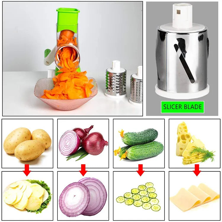 3-in-1 Manual Vegetable Cutter