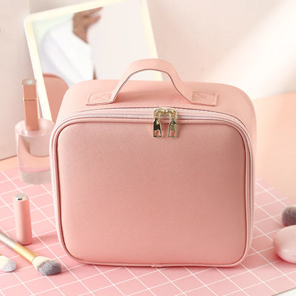 Makeup Bag with Mirror & LED Light