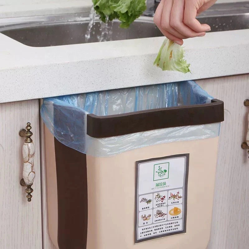 Collapsible Hanging Trash Bin