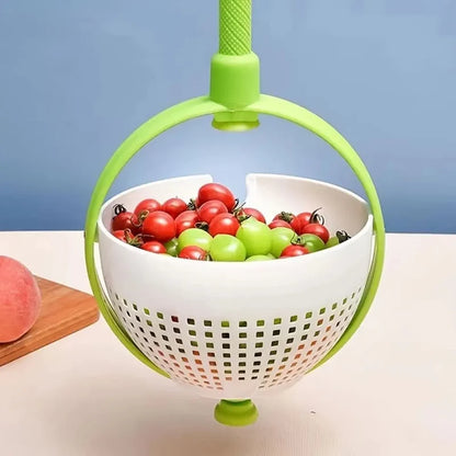 2-in-1 Fruit & Veggie Colander with Spinner