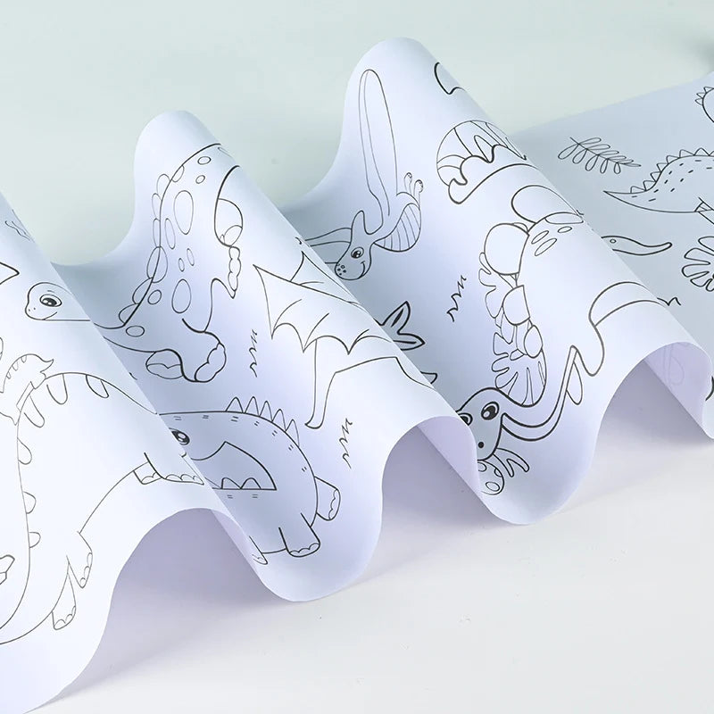 Coloring Mat – 3 Meter Roll with Coloring Pens