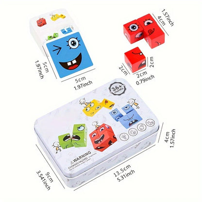 Expression Puzzle Building Blocks