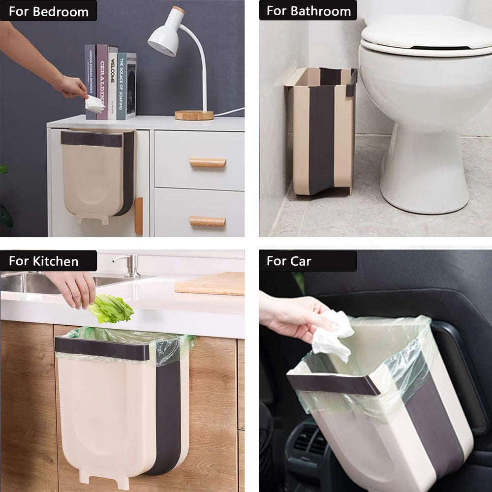 Collapsible Hanging Trash Bin