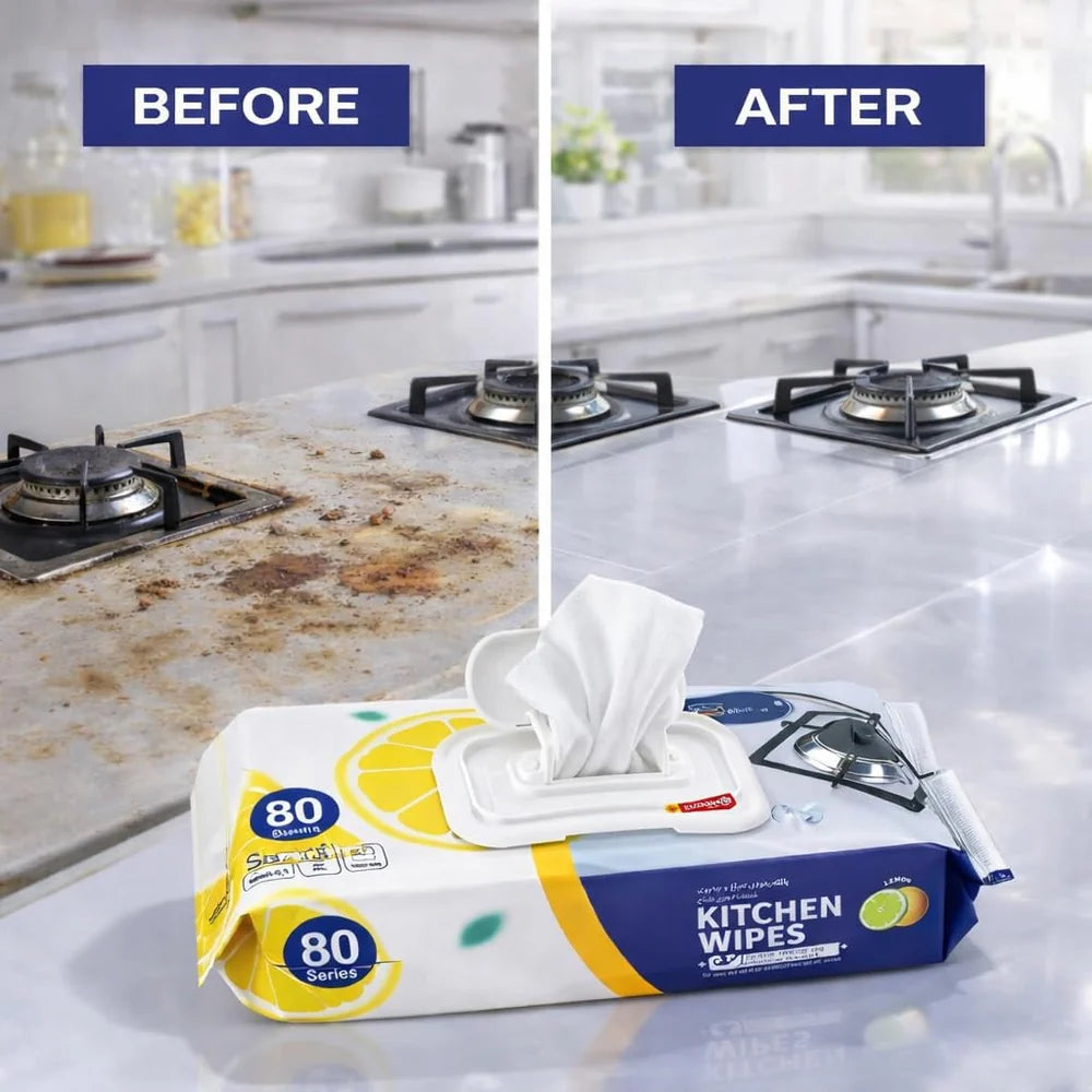 Kitchen Cleaning Wipes – 80 PCS
