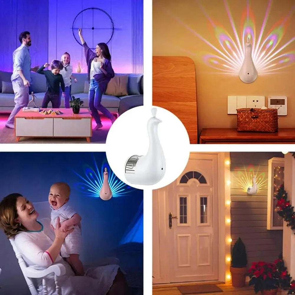 Peacock Projection Lamp