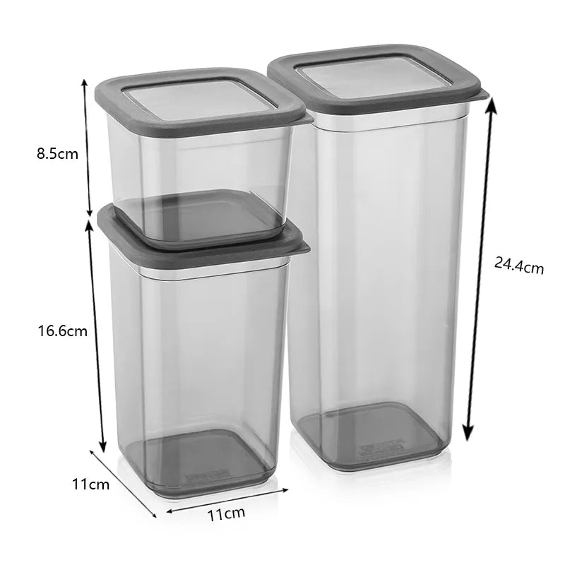 Foly Life Square Jar with Silicone Lid – 550 ml