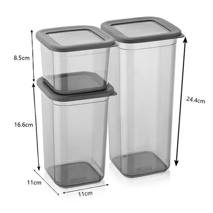 Foly Life Square Jar with Silicone Lid – 550 ml