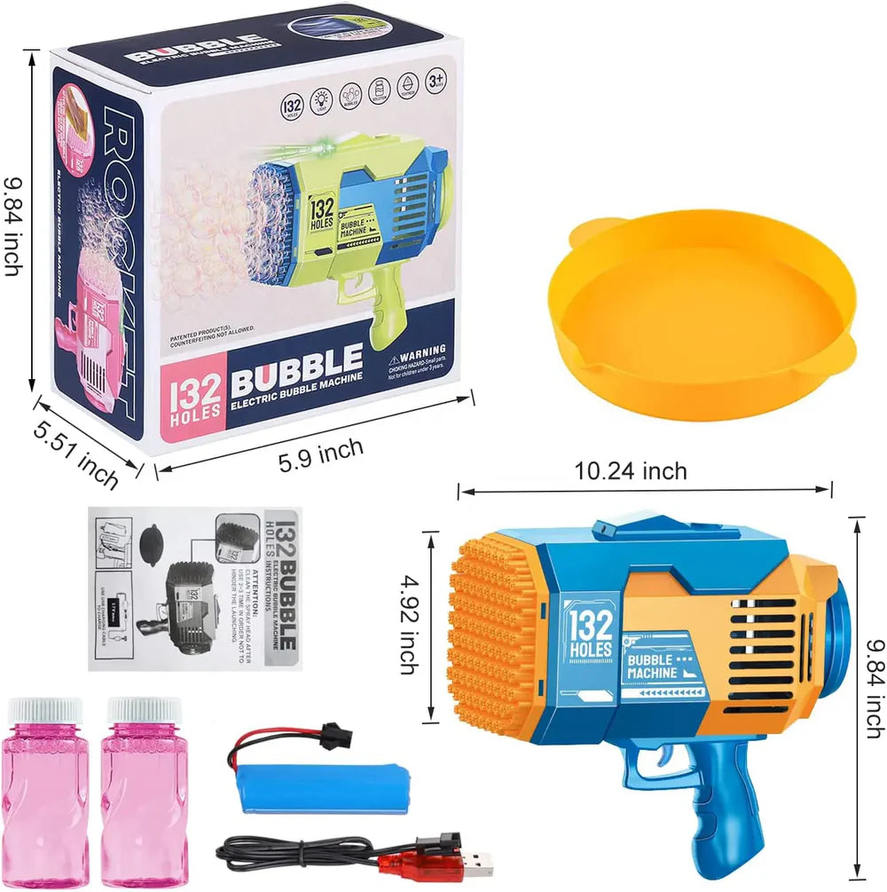Mega Bubble Rocket – 132 Holes