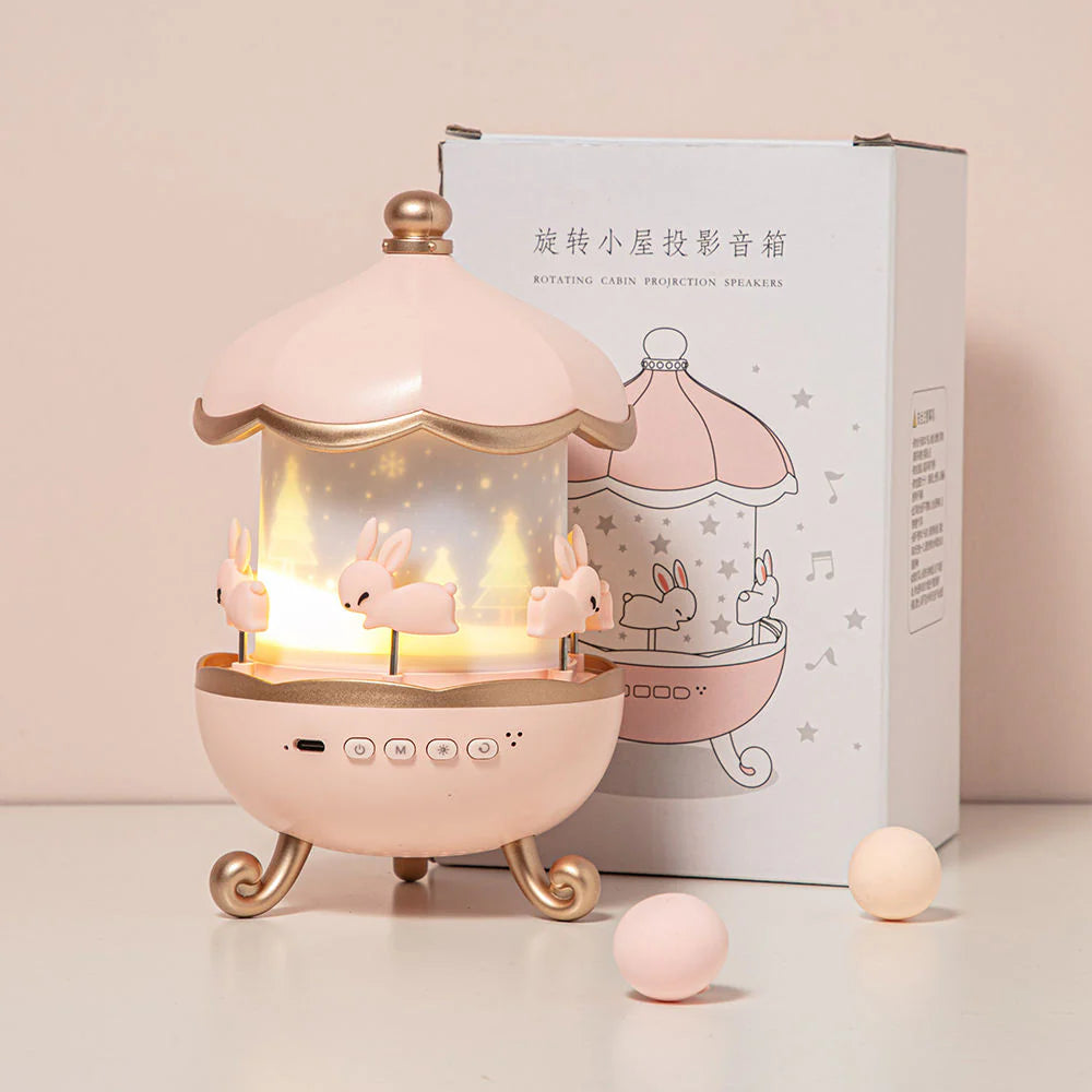 Carousel Projection Lamp with Speaker