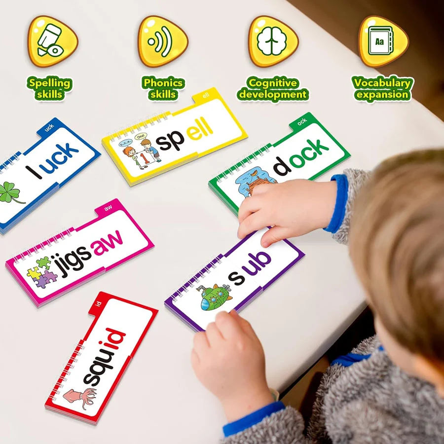 Word Family Flip Book – Early Reading Learning Toy