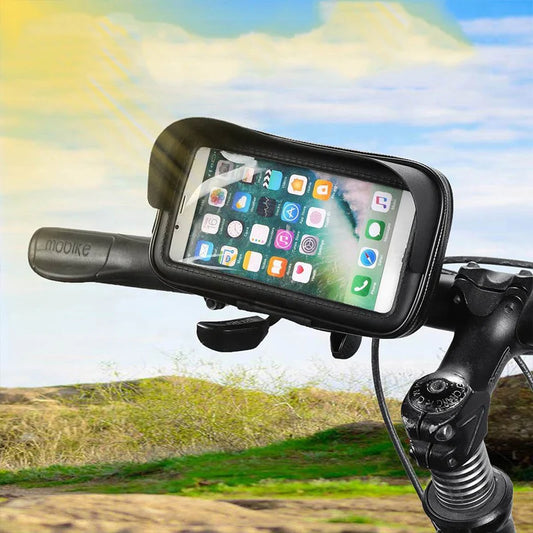 Motorcycle Phone Holder with Waterproof Cover
