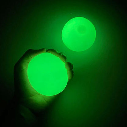 Glow-in-the-Dark Sticky Balls - 3 Pcs