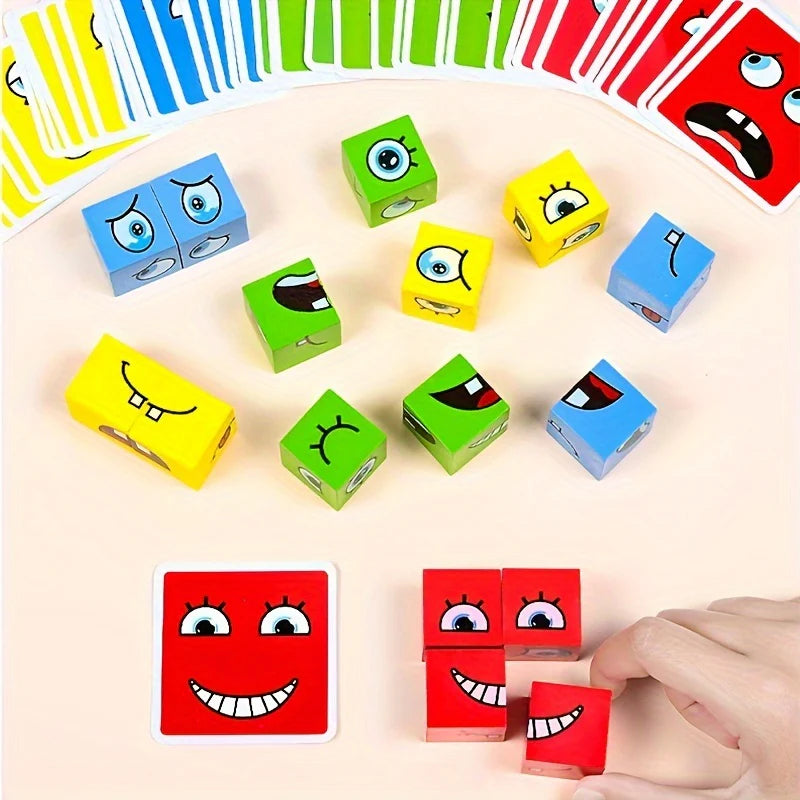 Expression Puzzle Building Blocks