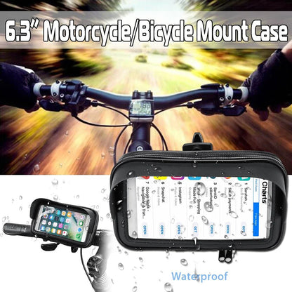 Motorcycle Phone Holder with Waterproof Cover