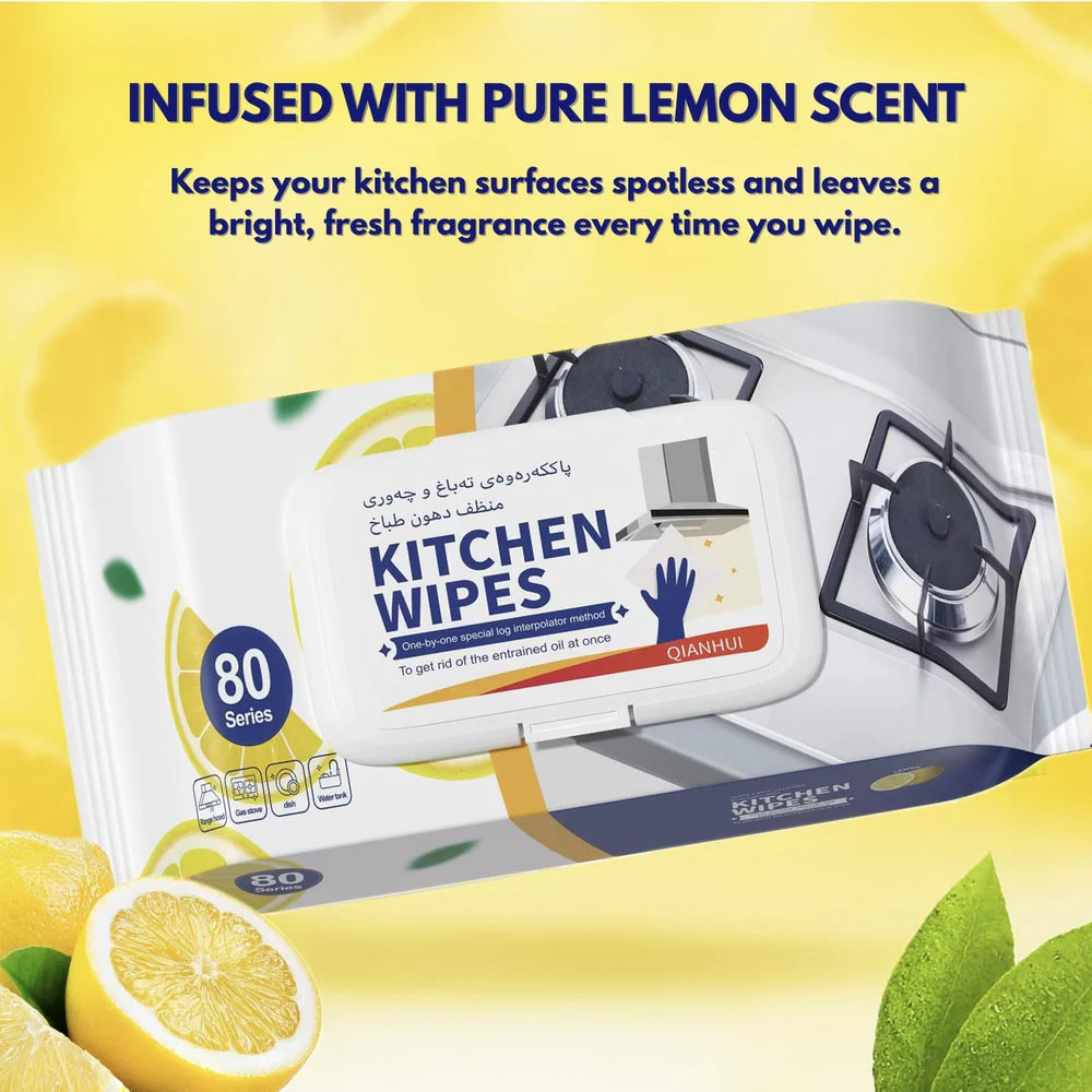Kitchen Cleaning Wipes – 80 PCS