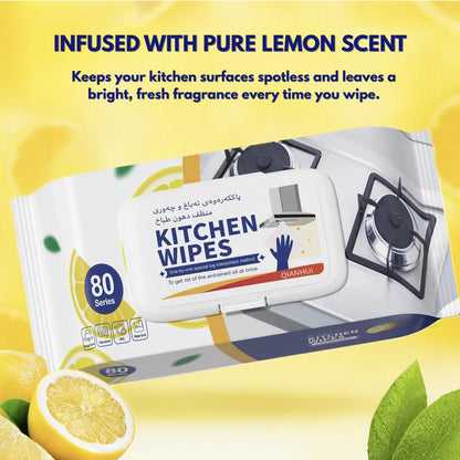 Kitchen Cleaning Wipes – 80 PCS
