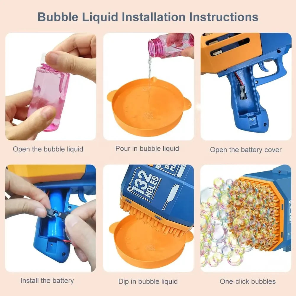Mega Bubble Rocket – 132 Holes