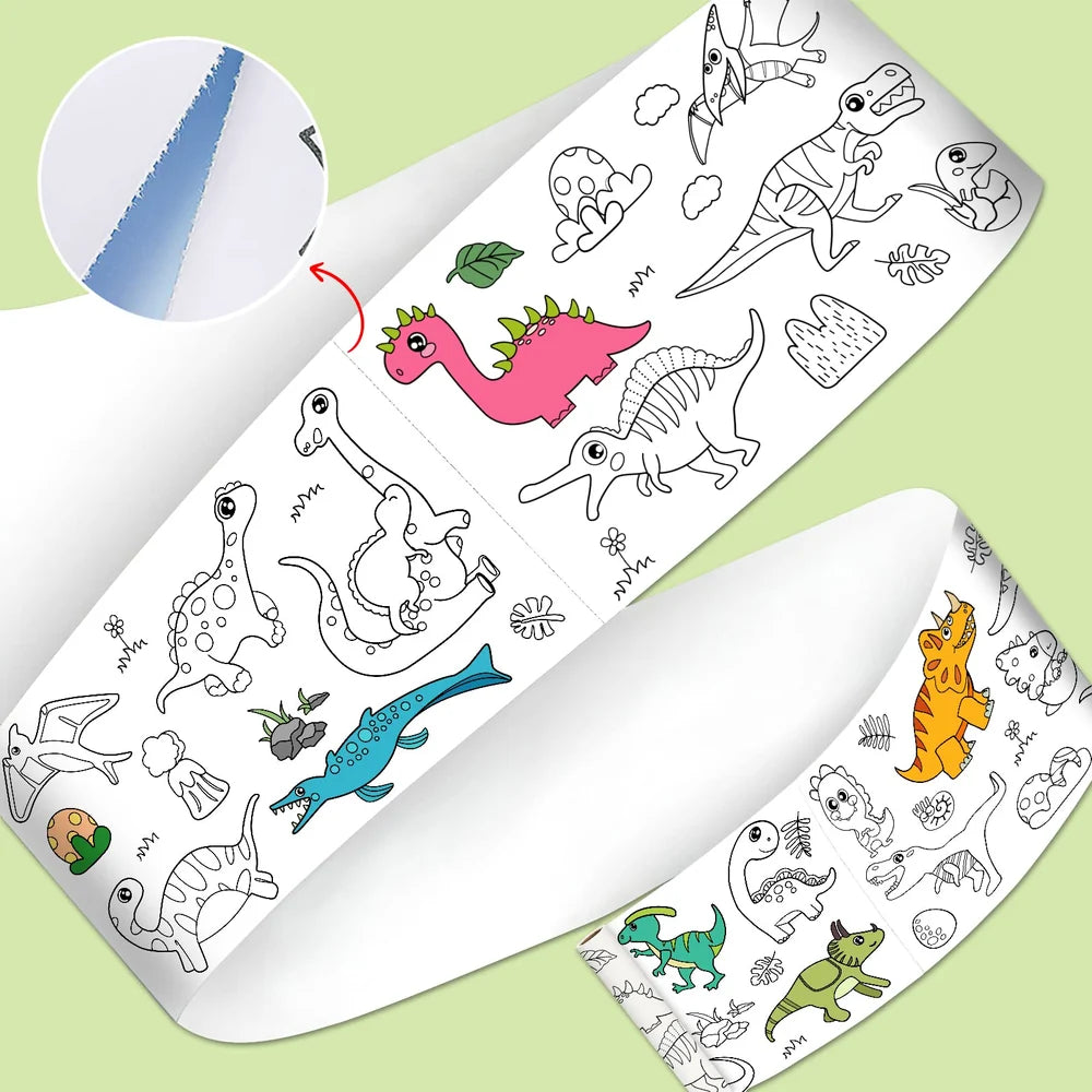Coloring Mat – 3 Meter Roll with Coloring Pens