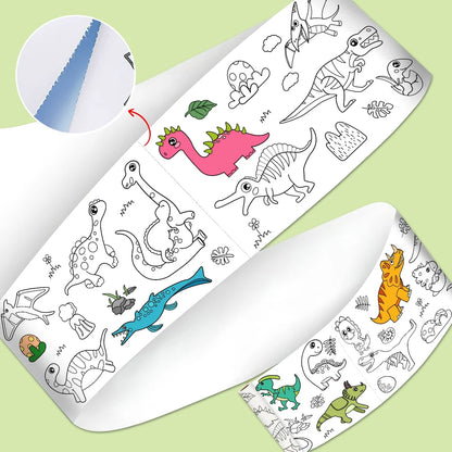 Coloring Mat – 3 Meter Roll with Coloring Pens