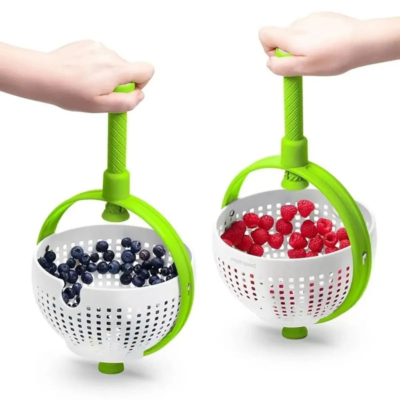 2-in-1 Fruit & Veggie Colander with Spinner