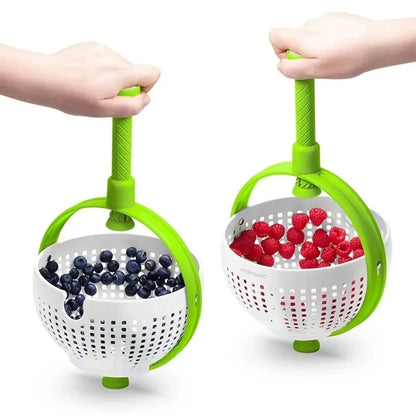 2-in-1 Fruit & Veggie Colander with Spinner