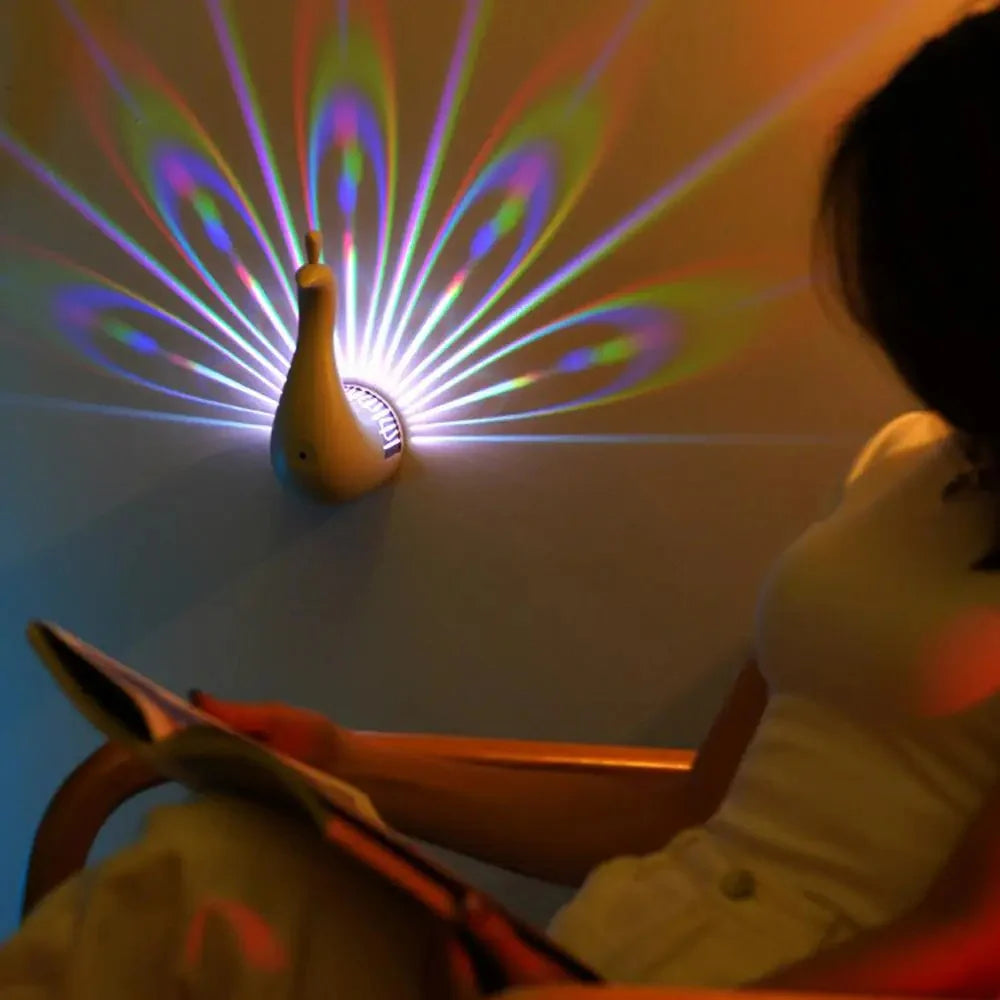 Peacock Projection Lamp