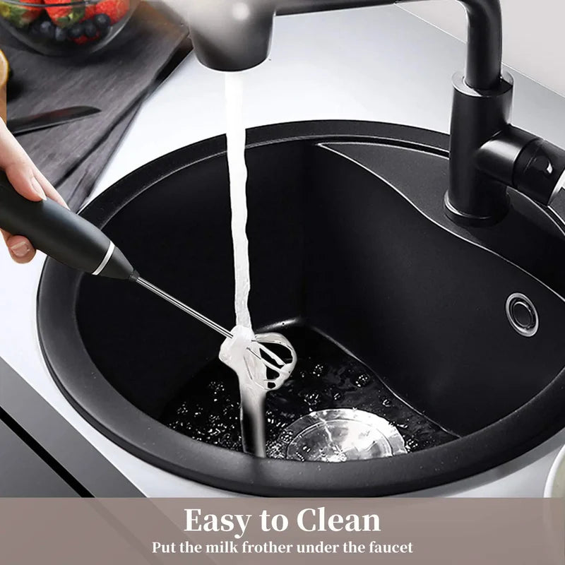 Double Head Rechargeable Milk Frother