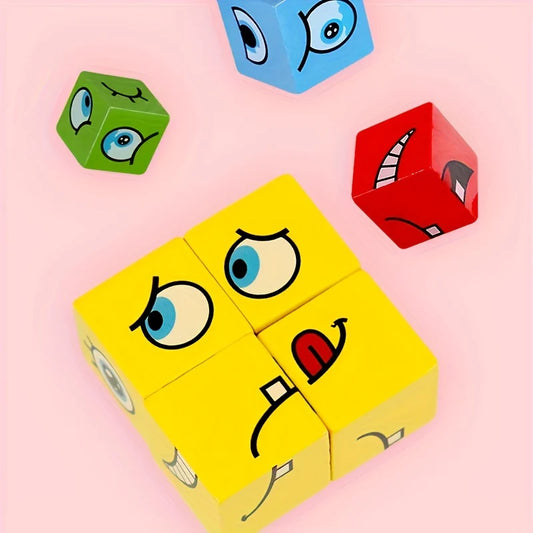 Expression Puzzle Building Blocks