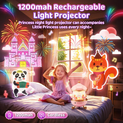 Carousel Projection Lamp with Speaker