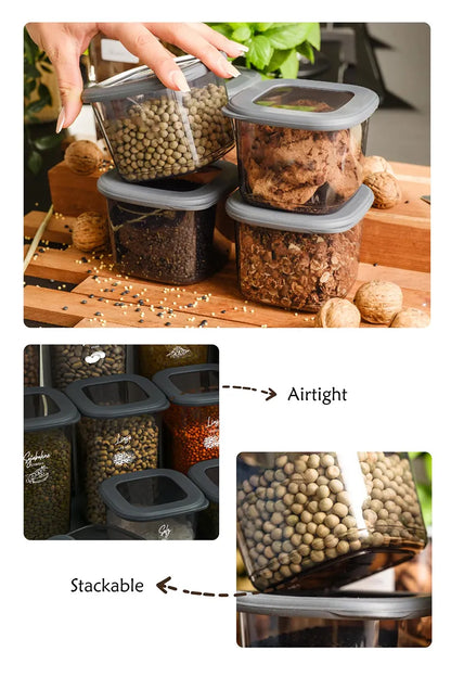 Foly Life Square Jar with Silicone Lid – 550 ml