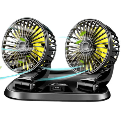 Double Headed Car Fan