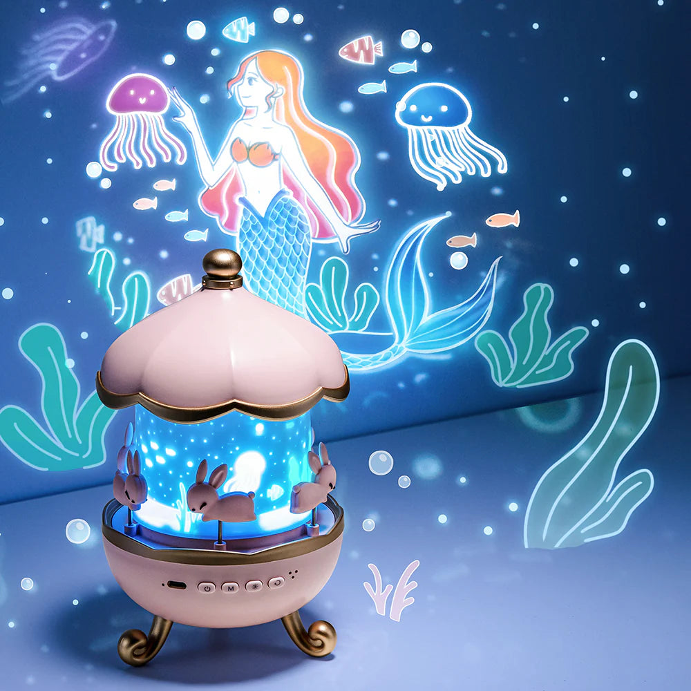 Carousel Projection Lamp with Speaker