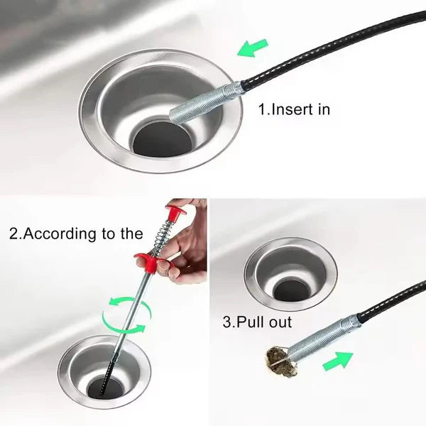 Clip Pipe Opener – Drain Unclog Tool