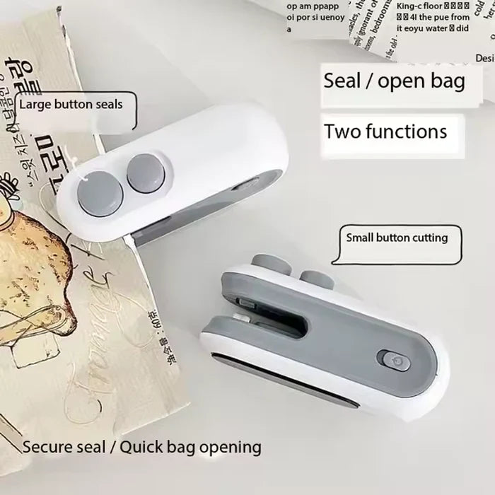 Portable Bag Sealer – Rechargeable with Cutter